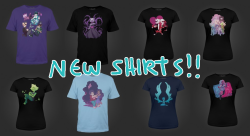 heyy some new HS and Su shirts are up! 8′)(just click view “newest to oldest” from the dropdown to see them all)25% off Hs stuff with code HMSTK25 and 25% off Su stuff all week with code STVN25  !