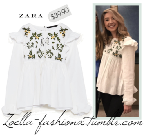 With a Viewer | February 17th, 2017Zara Shirt with Embroider Flower - $39.90HEY! Look it’s me!