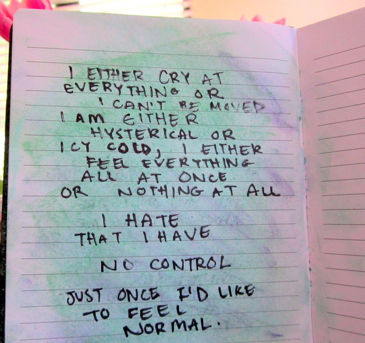 inkskinned:  &ldquo;Everything is too much, and in the same time not enough.&rdquo;