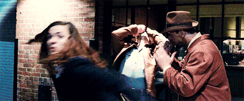 mrgaretcarter: Peggy beating up two dudes in the 2013 short film Agent Carter (in 540px)