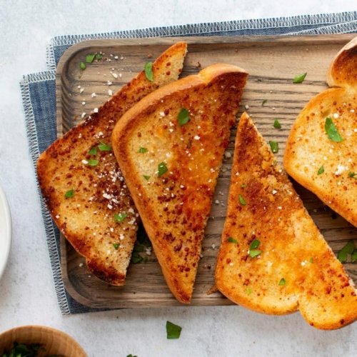 TOAST(From M/FoMT)https://www.tasteofhome.com/recipes/quick-garlic-toast/Ingredients:1/3 cup butter,