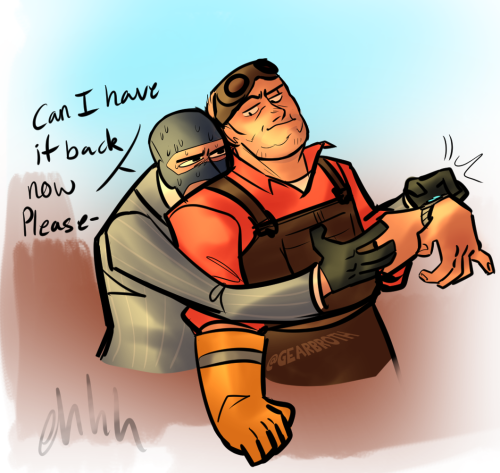 Engi Steals Spys Inviswatch Aka 8 Messily Drawn Panels Of Flustered Spy