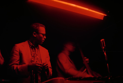 undr:  Marvin Koner. Miles Davis. Jazz club Cafe Bohemia. New York City. 1956