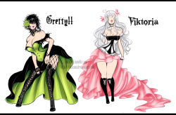 tokkum:  Sisters Victoriana by Tokkum Gender-bends of my two oc’s Grimm und Geist.