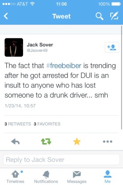 kendall-kyliee:  anarchisthousewife:  lokis-army-first-lieutenant:  I don’t even know who this man is, but his tweet spoke to me; so I’m posting it here.  seriously fuck everyone who drives drunk  This is the best post yet. These are to all you Beliebers