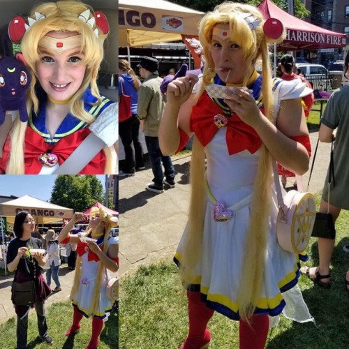 Today was a beautiful day, went to THE MATSURI today as Sailor moon and met up with a coworker and w