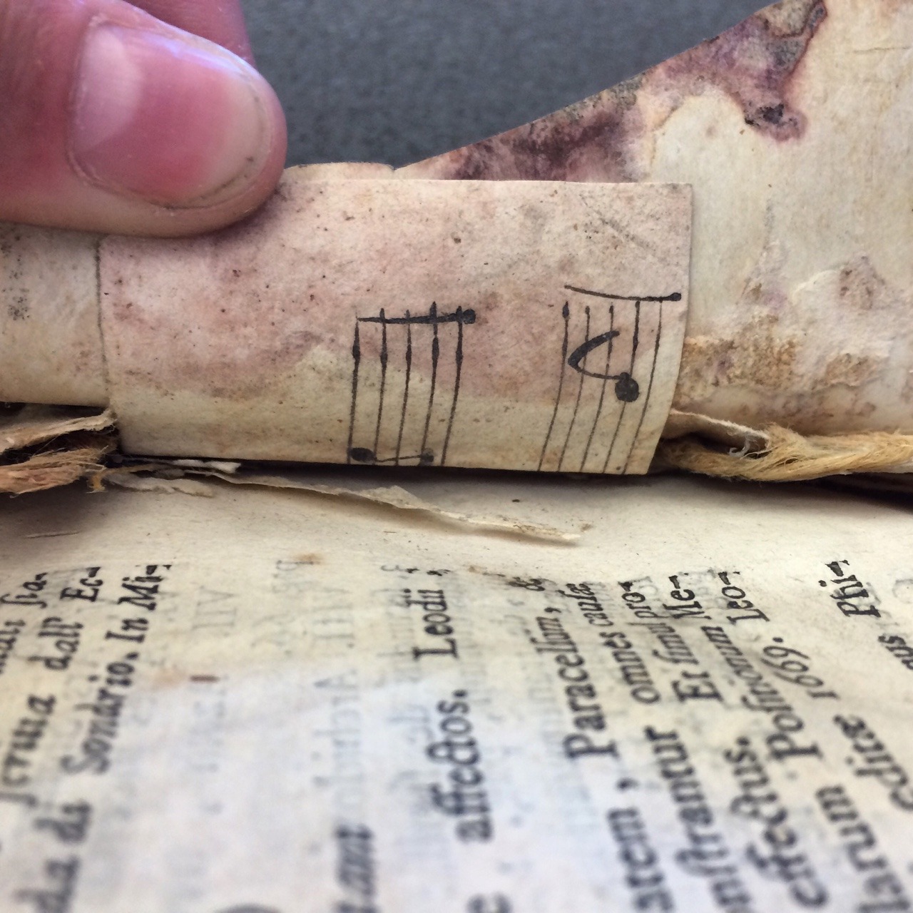 book-historia:  Waste not, want notSome books in old bindings may not be entirely