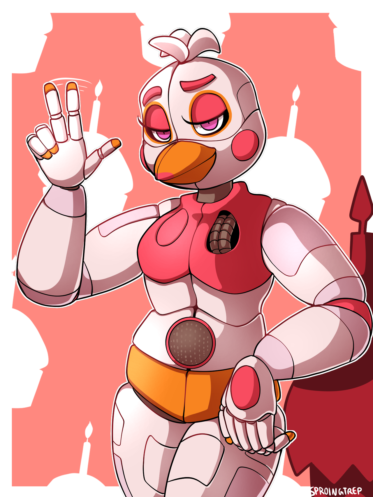 Treppe de Sproinge — Funtime Chica is very good