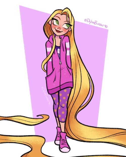 dylanbonner90: Comfy Rapunzel another princess from #ralphbreakstheinternet in their comfy outfit. #