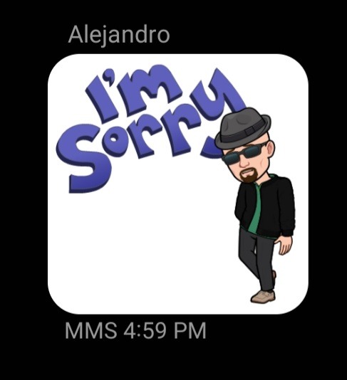 Obsessed With This Horrible Fucking Walter White Bitmoji My Brother Made. He Keeps Sending It To Me And