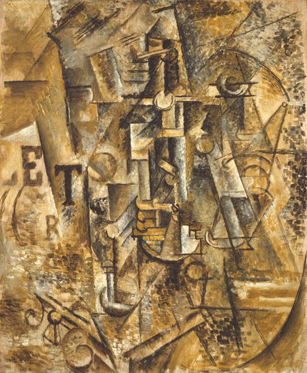 Pablo Picasso: Still-life with a Bottle of Rum, 1911, oil on canvas, Cubism
Cubism was a modern movement and evolved rapidly. The movement had two stages: Analytic Cubism, where forms are analyzed and fragmented; and Synthetic Cubism, where materials...