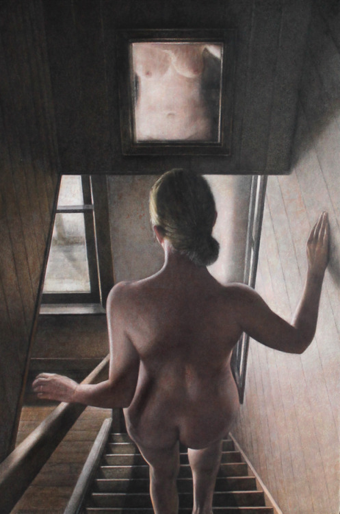 Jeremy Smith (Canadian, *1946). Nude Descending a Staircase, 2013