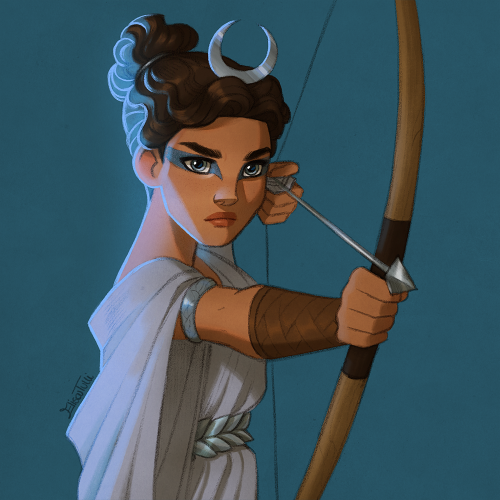 elisebrave:Artemis, goddess of the hunt.