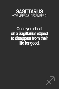 zodiacspot:  Read more about your Zodiac sign here  Lol how about when a saggitarious tells you they want to fuck other women while in a relationship with you bc they can&rsquo;t fuck the same woman the rest of their lives even though you&rsquo;ve already