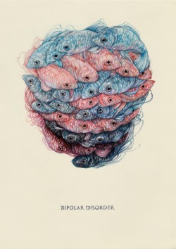 marcomazzoni:  “Bipolar Disorder” 2016 from “Illustrated Encyclopedia of Mental Diseases”