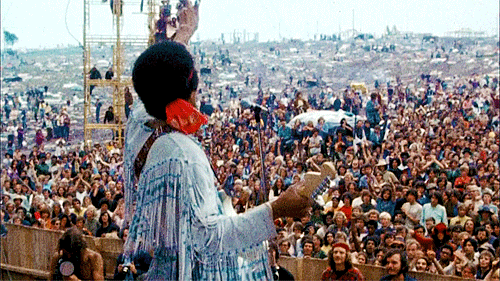 babeimgonnaleaveu:babeimgonnaleaveu:Jimi Hendrix performing “The Star Spangled Banner (American  Anthem)” at Woodstock Festival, 1969. Dick Cavett: What was the controversy about the national anthem and the way…Jimi Hendrix: I don’t know, man.