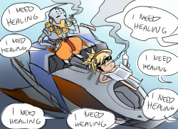 wowza-wowzers:why is it always only zenyatta and mercy on the payload…