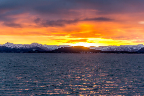 The sun on my head is my crownWatching the sunrise on the Stavanger -Tau ferry.17/12/2017Credit: Out