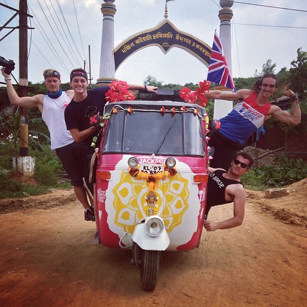 finnharries:  Day 3 and we’re powering through India! #rickshawrun2013