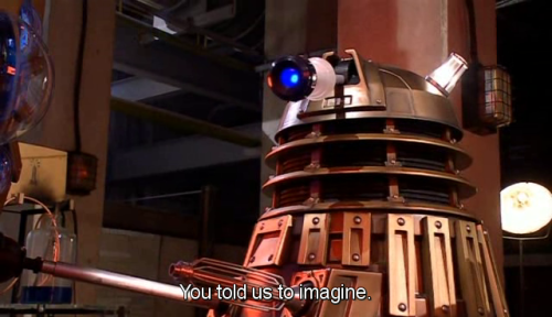 castieltherebel:flippin daleks have the best sass lets be real, those little salt shakers of doom kn