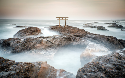 Statics … Dynamics by Mahalarp Teeradechyothin Via Flickr: Torii (Japanese Shinto Gate) standing in 