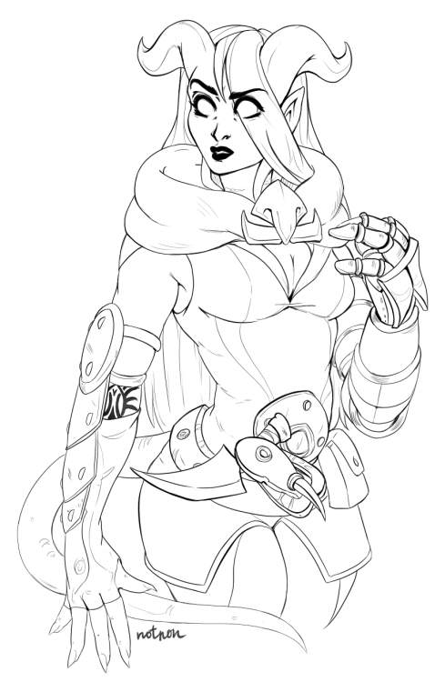 Sex notnon:lineart draenei comission for  @nessalistormwrath!comission pictures