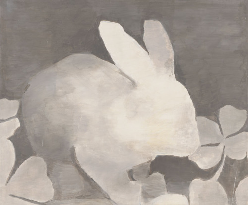 lineformcolorandcat: Luc Tuymans The Rabbit, 1994 oil on canvas 23&quot; 28&quot;