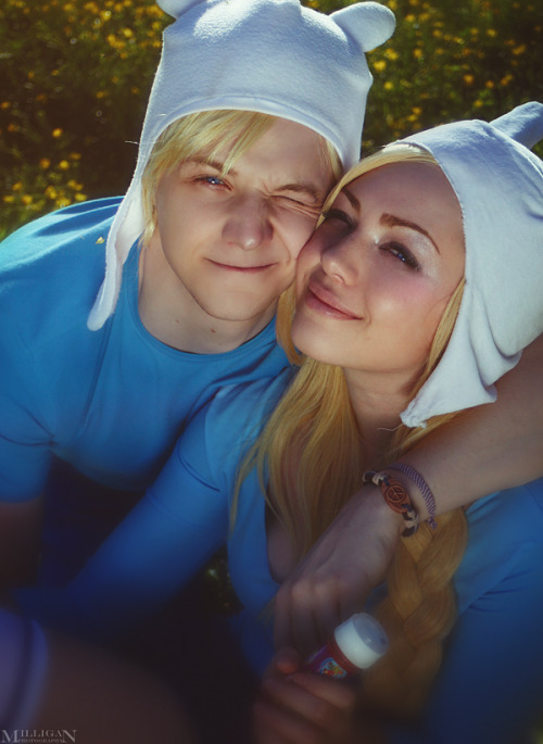 Adventure Time!Karina as FionnaAlex as Finn photo by me