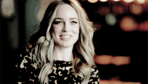 caitymlotzdaily: Caity Lotz on Last Call: Carson Daly being a cutie!