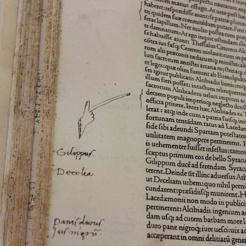 muspeccoll:Happy New Year! What better way to celebrate than with one of our favorite #manicules? In