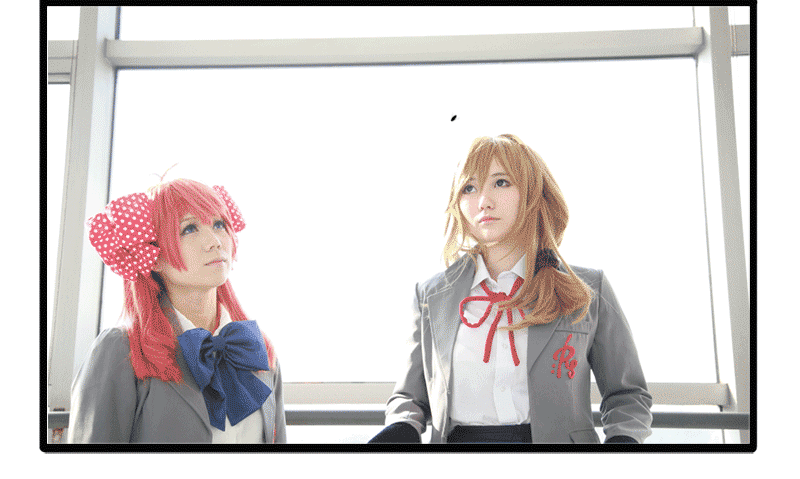 Gekkan Shoujo Nozaki-kun cosplay translated by yaoi-blcd 【GIF】#月刊少女野崎君# 为保证观看效果