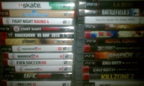 My Gaming Collection!…well the games on top pic are mine, others are my brothers! =D 