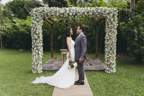 Playing off her new last name, Larissa tied to the knot with Paulo with a rustic wedding in Rio de J