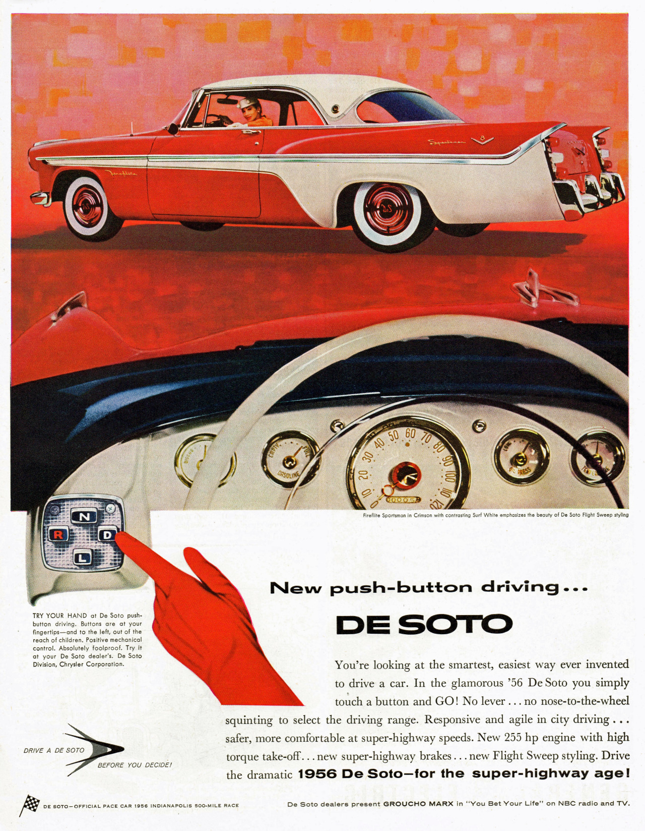 imperialgoogie:  dtxmcclain:  DeSoto, 1956  How ingeniously simple! 