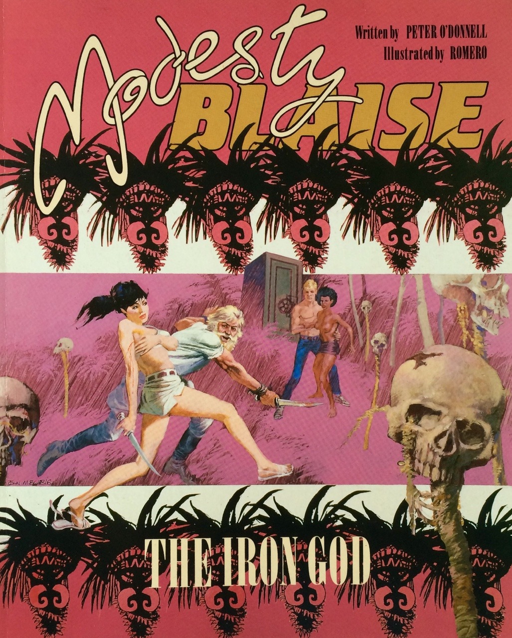 Modesty Blaise: The Iron God, written by Peter O’Donnell, illustrated by Romero.