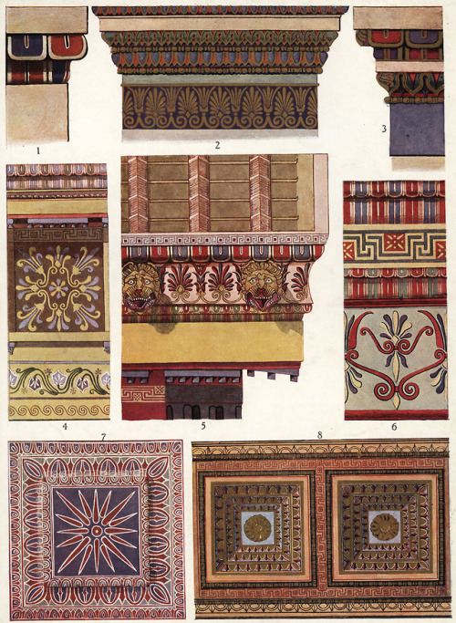 uwmspeccoll: Greek Ornament in The Coloured Ornament of All Historical Styles  Today we are fea