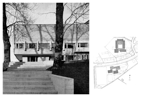 &lsquo;Oberstufenschulhaus Schönau&rsquo;, school and gym buildingSt. Gallen, Switzerland; 1956-60Er