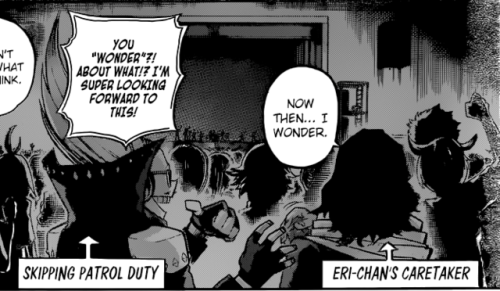 nartothelar:mic literally skipped patrol duty to support his husband and his kids…..erasermic is canon my dudes