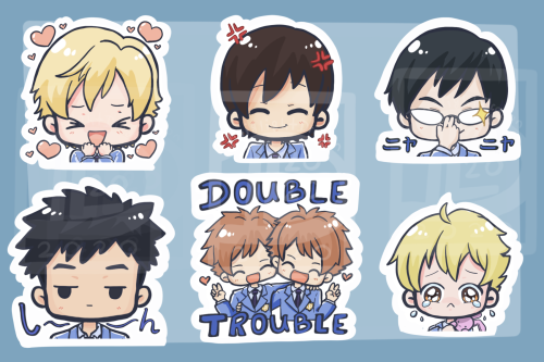 Next up is my Host club sticker set. Getting a little nostalgic here XD