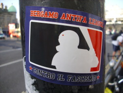 brightonpolitical:  Italian antifa srticker