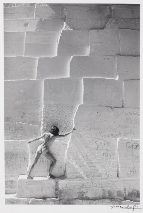 federer7:Lucien Clergue, Caco in the Quarries, les Baux de Provence, France, 1975 