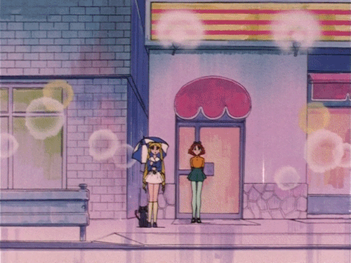 sailorfailures:It’s been raining all day today… time for a sailor moon rainy mood