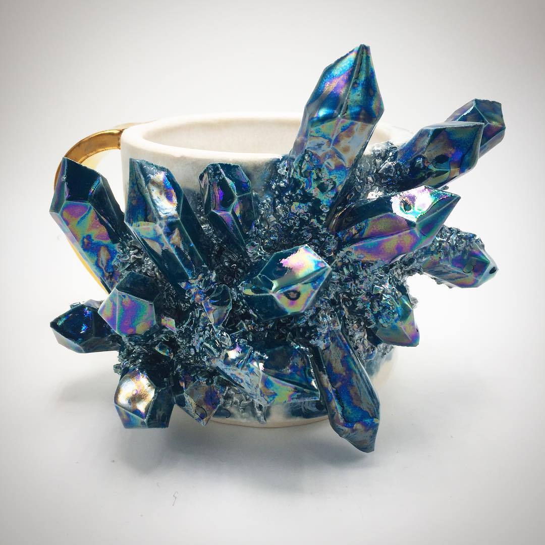 culturenlifestyle: New Exquisite Ceramics Grow Stunning Crystals  Collin Lynch from
