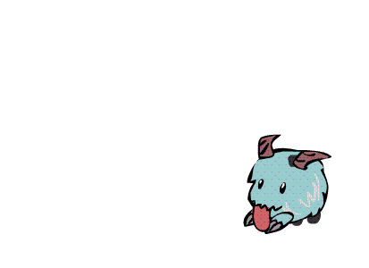 lovisad: Poro! I have just started animating for fun, this is an adorable first sketch of a Poro sna
