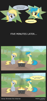 madame-fluttershy:  Derpy Browses the Internet