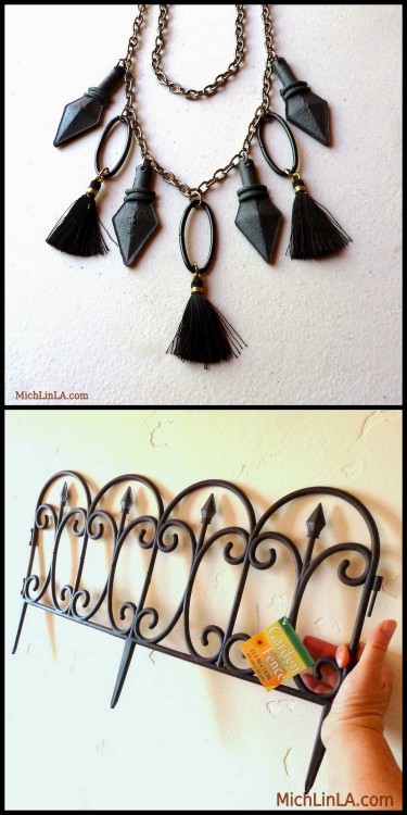 halloweencrafts:DIY Iron Spike Necklace Tutorial from Mich L. in LA. Mich L. is known for her jewelr
