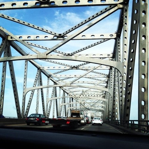 tgretchen:  Love the lines on this bridge (Baton Rouge)  (at Baton Rouge, Louisiana)