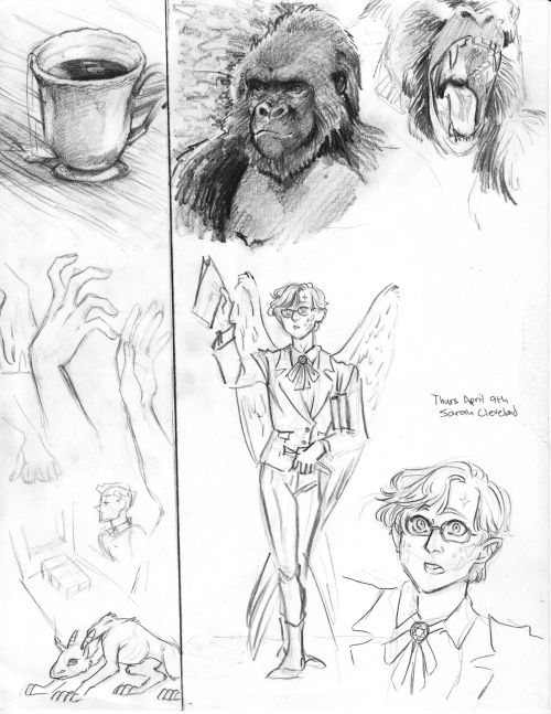 Keeping a sketchbook for a college course. Still on my Tarzan bullshit!