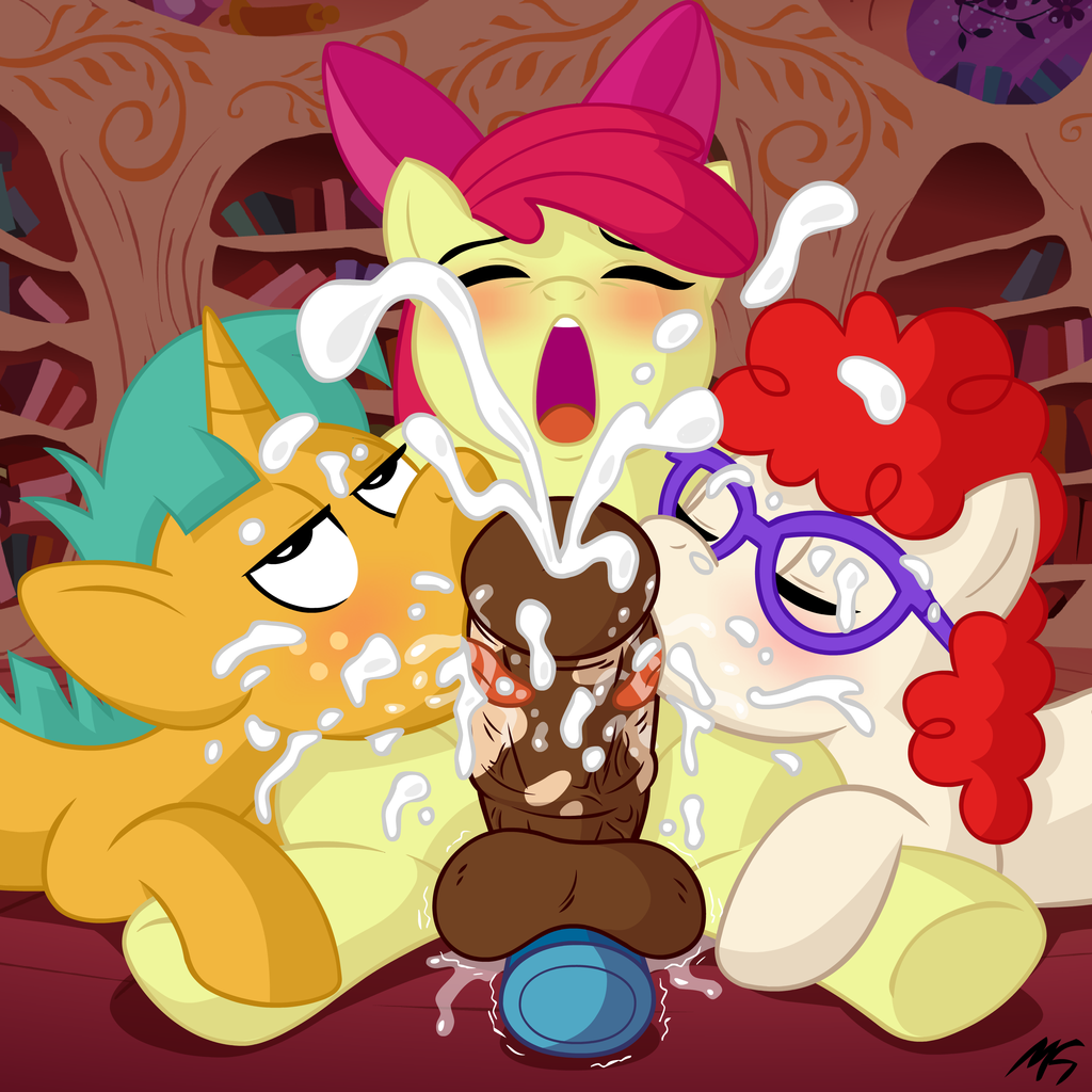 fluttershy-clop-blog:  Futa Apple Bloom (Requested)