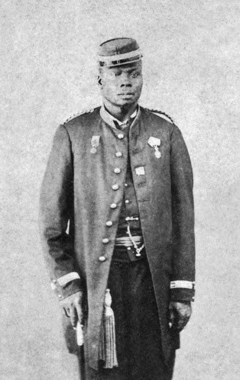 historicaltimes: Brazilian ex-slave Francisco de Oliveira Veteran of the Paraguayan War. 1870s via r